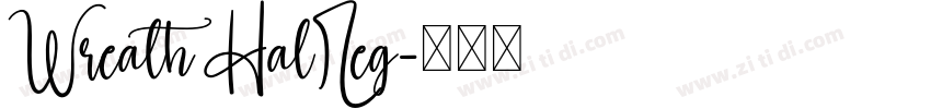 Wreath HalReg字体转换